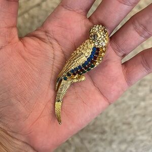Vintage Parrot Bird Pin Brooch